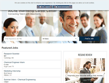 Tablet Screenshot of internships.aiche.org